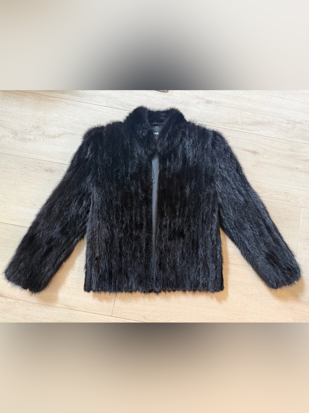 SAGA Murano Mink Silver Label Fur Coat Size Small